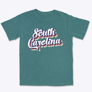  South Carolina Retro Candy Vibes Premium Heavyweight T-shirt