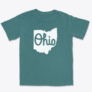  Ohio Script State Premium Heavyweight T-shirt