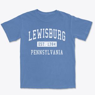 Lewisburg Pennsylvania Classic Established Premium Heavyweight T-shirt