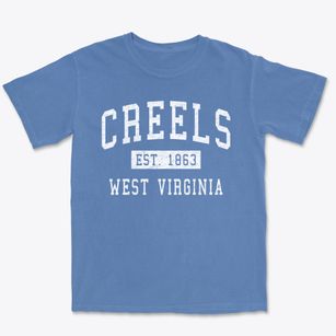 Creels West Virginia Classic Established Premium Heavyweight T-shirt