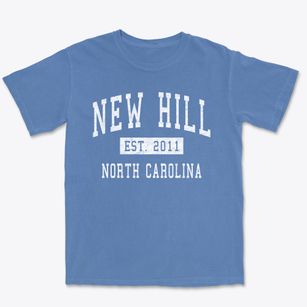 New Hill North Carolina Classic Established Premium Heavyweight T-shirt