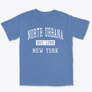North Urbana New York Classic Established Premium Heavyweight T-shirt