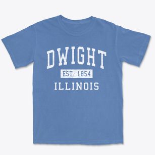 Dwight Illinois Classic Established Premium Heavyweight T-shirt