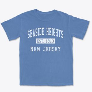 Seaside Heights New Jersey Classic Established Premium Heavyweight T-shirt