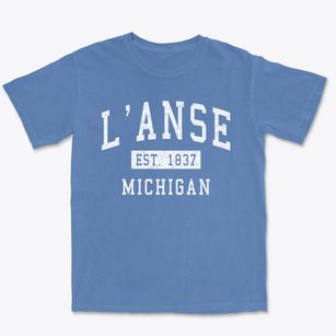 L'anse Michigan Classic Established Premium Heavyweight T-shirt