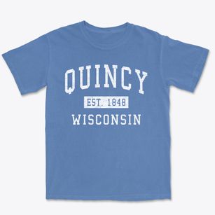 Quincy Wisconsin Classic Established Premium Heavyweight T-shirt