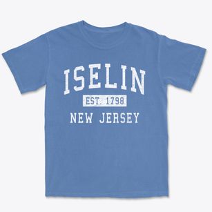 Iselin New Jersey Classic Established Premium Heavyweight T-shirt