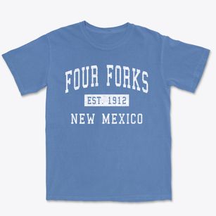 Four Forks New Mexico Classic Established Premium Heavyweight T-shirt