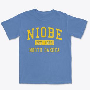 Niobe North Dakota Classic Established Premium Heavyweight T-shirt