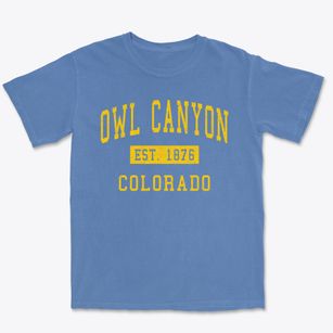 Owl Canyon Colorado Classic Established Premium Heavyweight T-shirt
