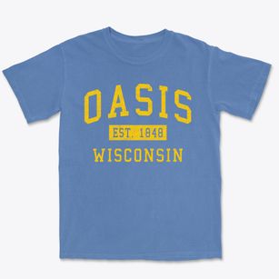 Oasis Wisconsin Classic Established Premium Heavyweight T-shirt