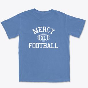 Mercy High School Classic Football Premium Heavyweight T-shirt