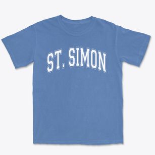 Saint Simon The Apostle School Varsity Arch Premium Heavyweight T-shirt