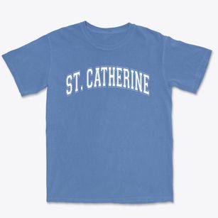 Saint Catherine Of Alexandria School Varsity Arch Premium Heavyweight T-shirt