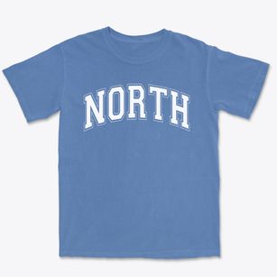 North Main Street Elementary School Varsity Arch Premium Heavyweight T-shirt