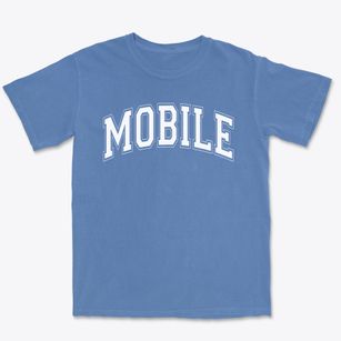 Mobile Junior Academy Varsity Arch Premium Heavyweight T-shirt
