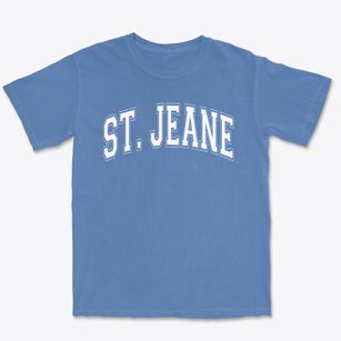 St Jean Baptiste Parish Varsity Arch Premium Heavyweight T-shirt