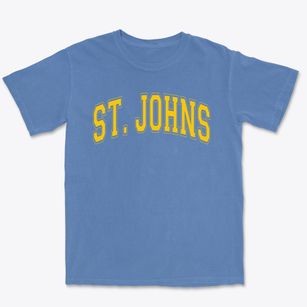 Saint Johns Lutheran School Varsity Arch Premium Heavyweight T-shirt