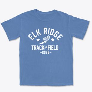 Elk Ridge Middle School Track and Field Premium Heavyweight T-shirt