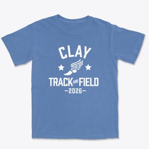 Clay Center High School Track and Field Premium Heavyweight T-shirt