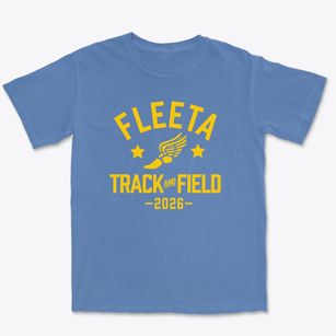 Fleeta Elementary School Track and Field Premium Heavyweight T-shirt