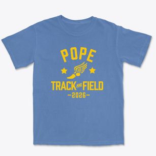 Pope School Track and Field Premium Heavyweight T-shirt