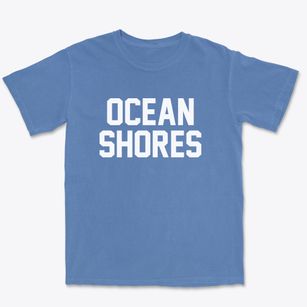 Ocean Shores Washington Classic Block Premium Heavyweight T-shirt