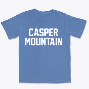 Casper Mountain Wyoming Classic Block Premium Heavyweight T-shirt