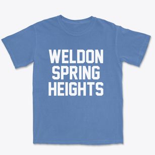 Weldon Spring Heights Missouri Classic Block Premium Heavyweight T-shirt