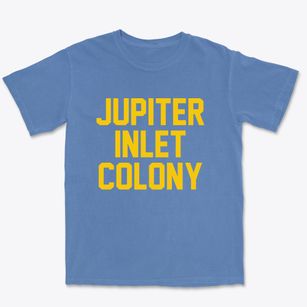 Jupiter Inlet Colony Florida Classic Block Premium Heavyweight T-shirt