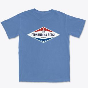 Fernandina Beach Florida Diamond Star Premium Heavyweight T-shirt