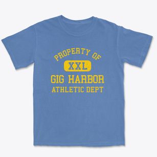 Gig Harbor Washington Athletic Dept Premium Heavyweight T-shirt