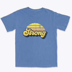 Strong Maine Sublime Sunset Premium Heavyweight T-shirt