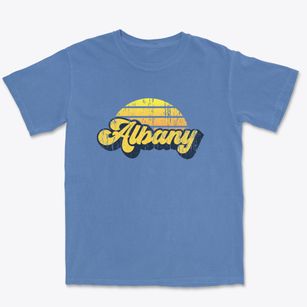 Albany Vermont Sublime Sunset Premium Heavyweight T-shirt