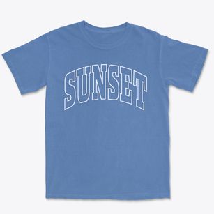 Sunset Arkansas Trendy Block Premium Heavyweight T-shirt