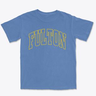 Fulton Mississippi Trendy Block Premium Heavyweight T-shirt