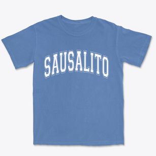 Sausalito California Varsity Premium Heavyweight T-shirt