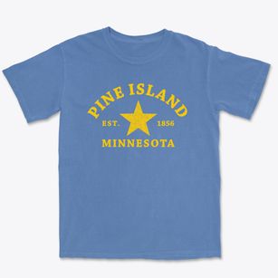 Pine Island Minnesota Star Premium Heavyweight T-shirt
