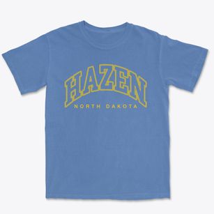 Hazen North Dakota Inline Premium Heavyweight T-shirt