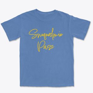 Snoqualmie Pass Washington Freestyle Premium Heavyweight T-shirt