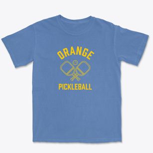 Orange California Pickleball Premium Heavyweight T-shirt