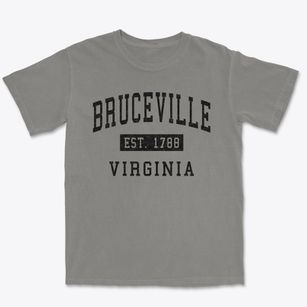 Bruceville Virginia Classic Established Premium Heavyweight T-shirt