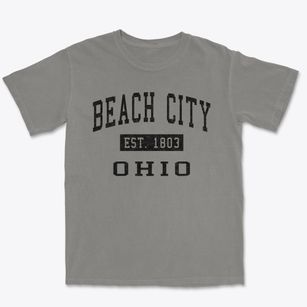 Beach City Ohio Classic Established Premium Heavyweight T-shirt
