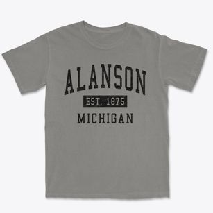 Alanson Michigan Classic Established Premium Heavyweight T-shirt
