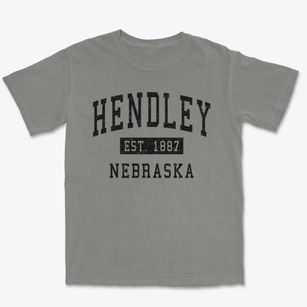 Hendley Nebraska Classic Established Premium Heavyweight T-shirt