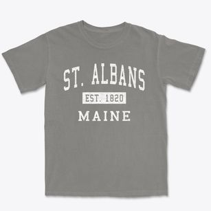 St. Albans Maine Classic Established Premium Heavyweight T-shirt