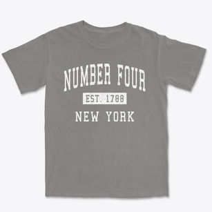 Number Four New York Classic Established Premium Heavyweight T-shirt