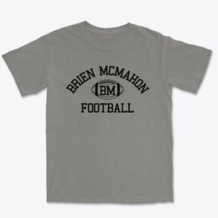 Brien Mcmahon High School Classic Football Premium Heavyweight T-shirt