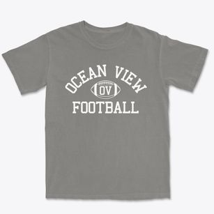 Ocean View High School Classic Football Premium Heavyweight T-shirt