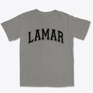 Lamar Elementary School Varsity Arch Premium Heavyweight T-shirt